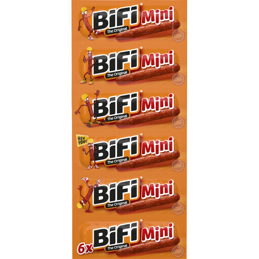 6 saucisses salami Bifi Mini, 60 g