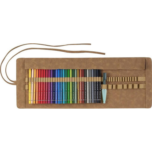 Faber-Castell Albrecht Dürer Watercolour Pencils Set - 30 Pieces in roll-up case