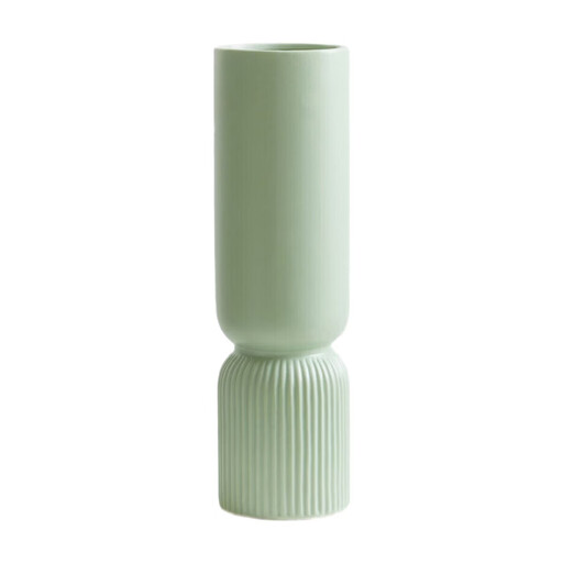 Premier Housewares Sturdy Ceramic Design Sage Green Vase
