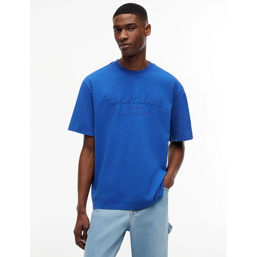 Tommy Hilfiger Jeans Classic Tonal Logo Oversized T-Shirt - Providence Blue