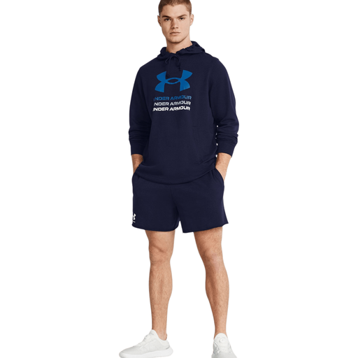 Under Armour Men's Rival Terry 6In Short Blue Sportstyle Collection XL