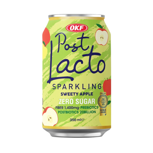 OKF PostLacto Zero Sugar Apple Cinnamon 苹果肉桂味气泡饮品，350 ml