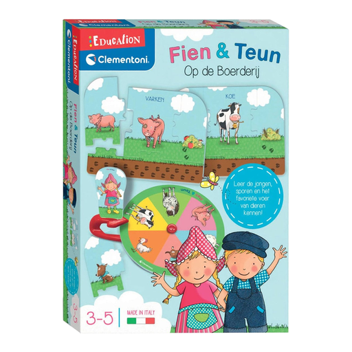 Clementoni Fien & Teun Farm Animals Educational Puzzle Game