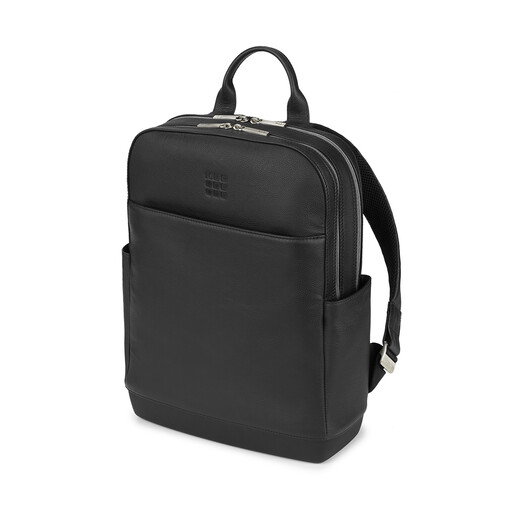 MOLESKINE Pro Classic Black Leather Backpack