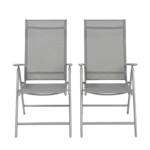 JOYFURNOS Lot de 2 Chaises de Jardin Pliantes