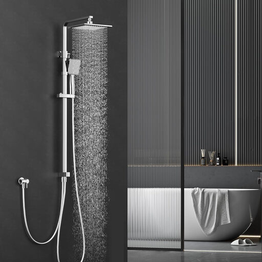 HOMELODY Duschsystem ohne Armatur in Chrom