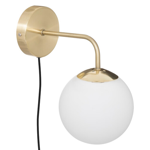 Atmosphera Dris Gold Glass Wall Lamp