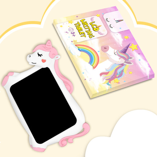 CHEERFUN 10 Zoll Zaubertafel Einhorn in Pink und Weiß