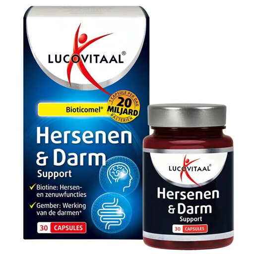 Lucovitaal Brain & Gut support Bioticomel 30 capsules