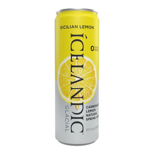 Icelandic Glacial Sicilian Lemon Sparkling Mineral Water - Can 330ml