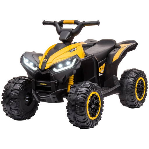 HOMCOM 12V Electric Quad Bike for Kids in Yellow