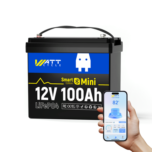 WattCycle 12V 100Ah Group 24 LiFePO4 Battery