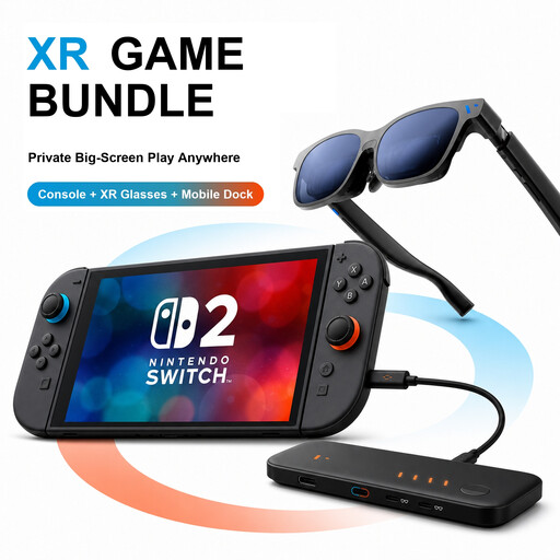 Nintendo Switch 2 Portable XR Gaming Bundle with VITURE XR glasses