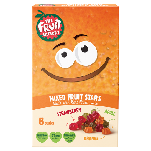 The Fruit Factory Mixed Fruit Stars, 5 packs