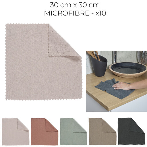 MICROFIBRE CLOTH 30X30CM X10 M24