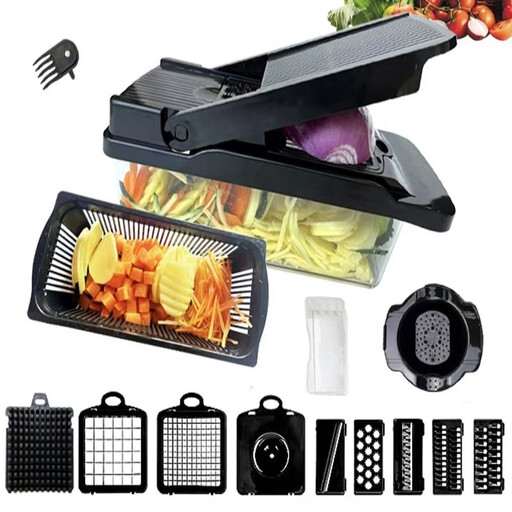 Multifunction kitchen food processor with stainless steel vegetable cutter