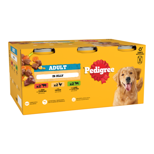 Pedigree Adult Wet Dog Food Mixed Selection in Jelly