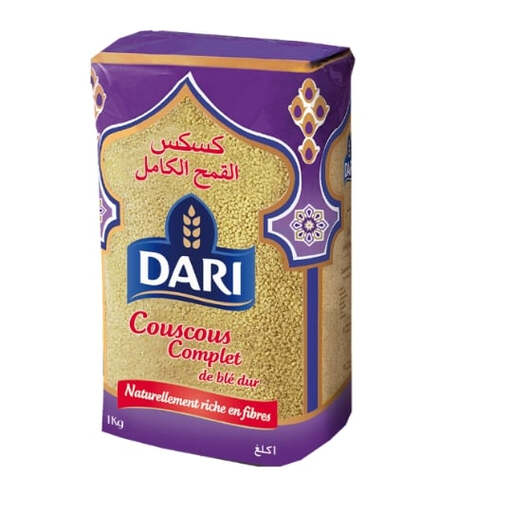 1 kg pack of DARI wholemeal couscous