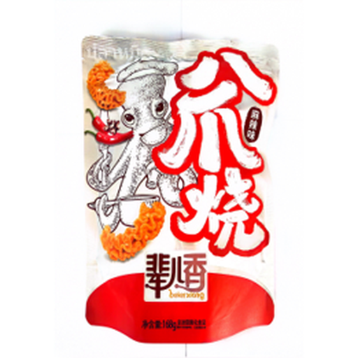 Beierxiang Snack ?picé Forme Poulpe Grillé 168g