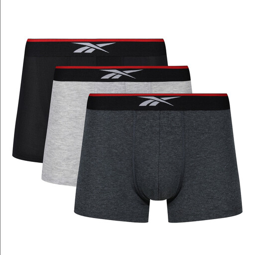 REEBOK SPORTS TRUNKS MED GLYNN in zwart en grijstinten