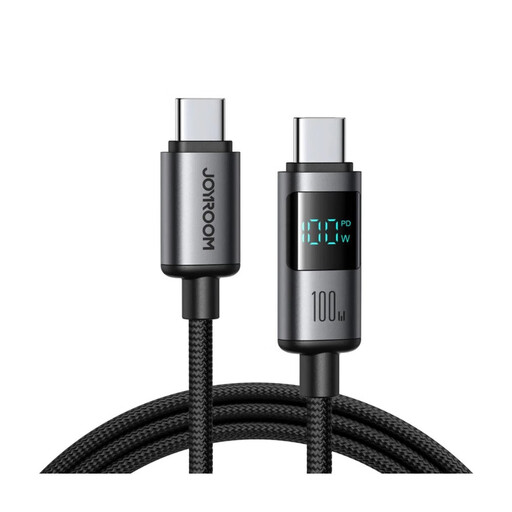JOYROOM S-A16 Pro Prism Series 100W USB-C auf USB-C Kabel mit Digitalanzeige