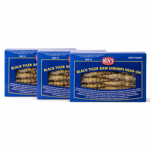 Ben's Black Tiger Shrimp 21/30 – 3 x 750 g
