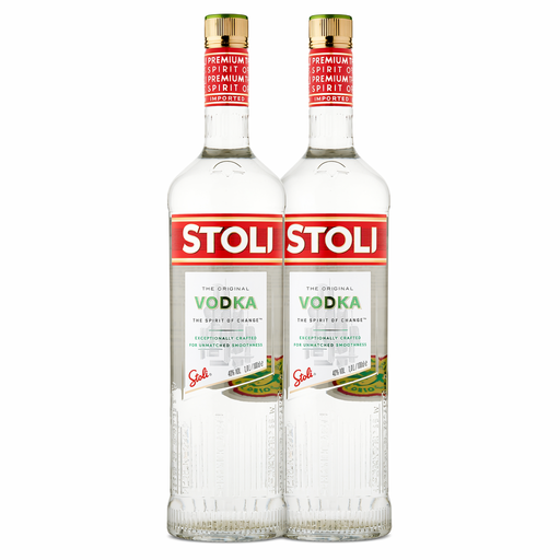 Pack of 2 - Stoli Premium Vodka 1L