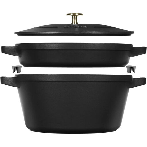 Staub La Cocotte cooking pot set 2-piece black