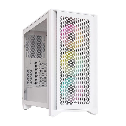 White PC Case Corsair iCUE 4000D RGB Airflow