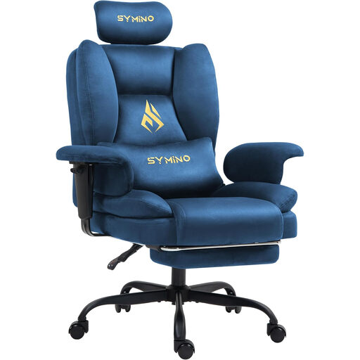 SYMINO Ergonomic Chair with Faux Suede