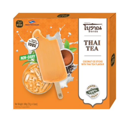 ETE Boran Coconut Ice Sticks with Thai Tea