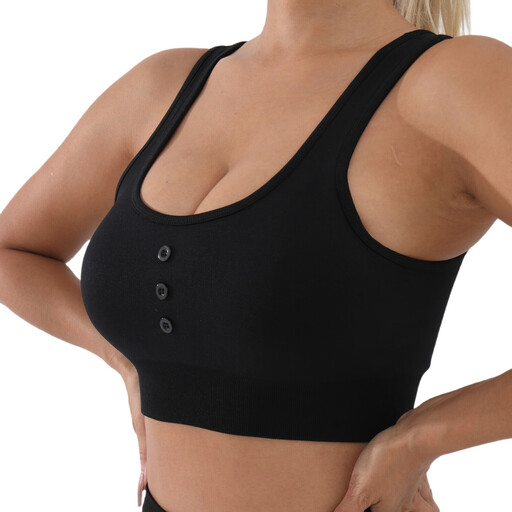 Women's Sports Tank Black S Size