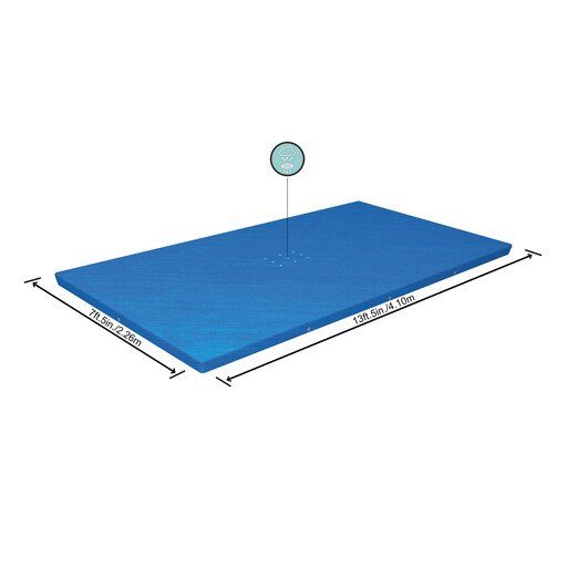 Bestway 13'1" x 6'11" Rectangular Pool Cover for Inflatable Pools