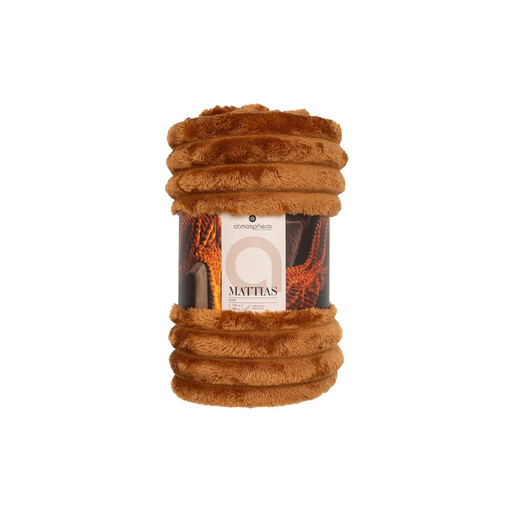 Gerippte Flanelldecke mit Karomuster
