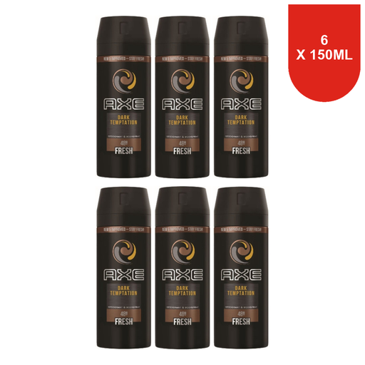 Axe Deospray Dark Temptation 150 ml 6-Pack