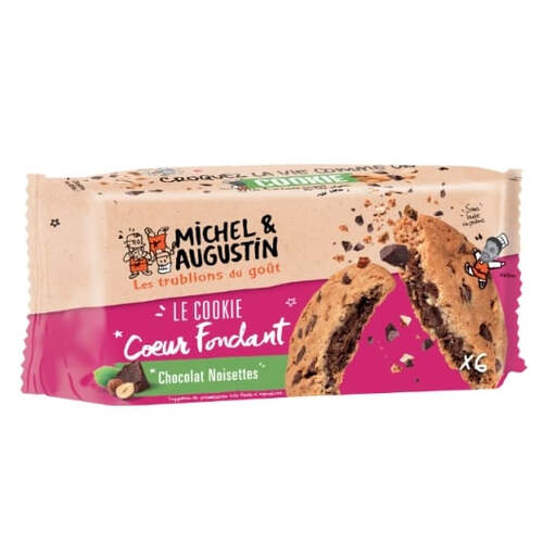 MICHEL ET AUGUSTIN Cookies Fourrés Chocolat au Lait & Noisettes 180g