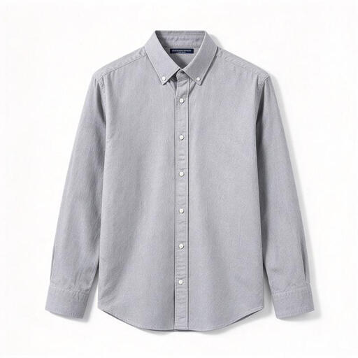 JAMES KINGDOM Oxford fabric men's cotton shirt grey L