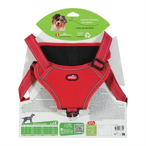 Zolux Easyride Harness, Red, Size M (55-67 cm)