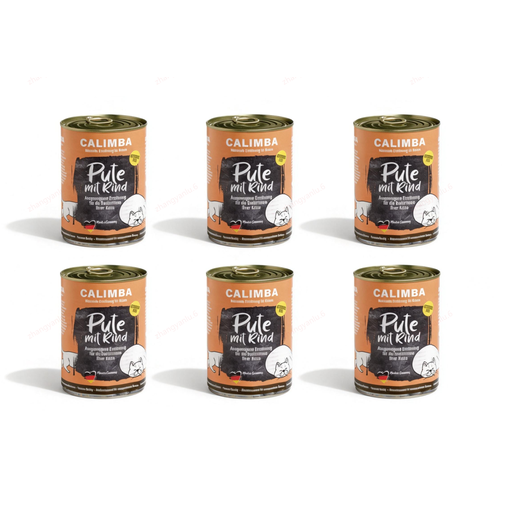 CALIMBA Turkey, Beef & Pork Grain-Free 6 x 400 g