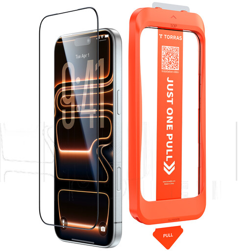 TORRAS Install Master Screen Protector iPhone 17 Pro Max - Clear