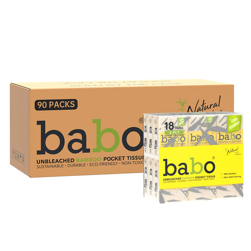 BABO EU Standard Bamboo Pulp Mini Pocket Tissues