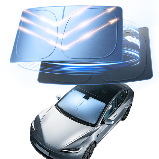 itutn Car sun shade for the windshield — Titanium-Ice upgrade edition