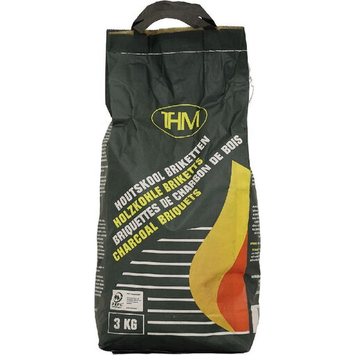 THM Charcoal briquettes - 3 kg - PEFC