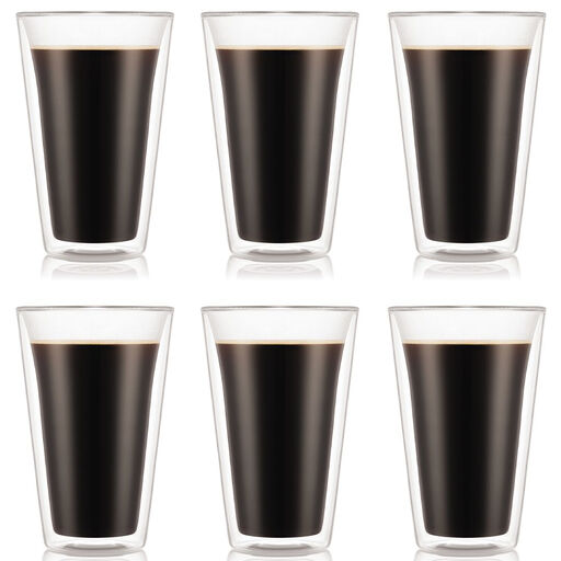 Bodum CANTEEN - Set of 6 Glasses 0.4L - Double Wall - Large