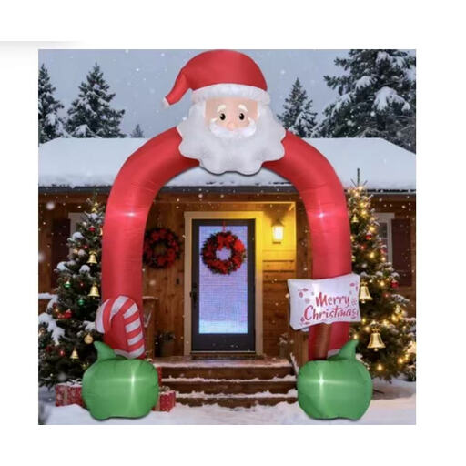 JIWOO 3M Hoher Weihnachtsmann-Torbogen