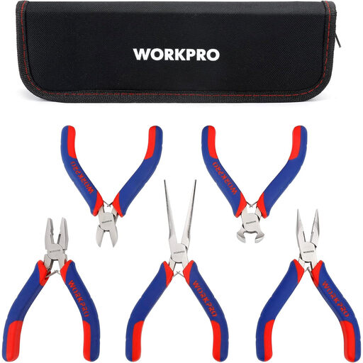 WORKPRO W001305 Mini Precision Pliers Set