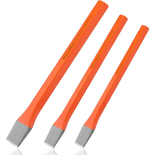 ValueMax 3-Piece Masonry Chisel Set, Cr-V Cold Chisels