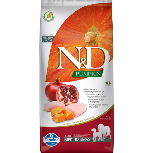 Farmina N&D Pumpkin Series Chicken Adult Medium to Large Dog Food 12kg