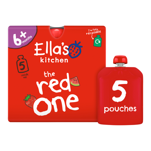 Ella's Kitchen Organic The Red One multipack, 5 x 90g