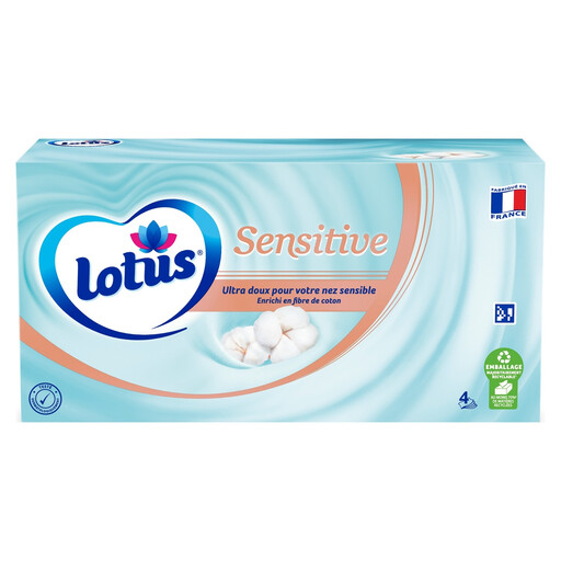 LOTUS Ultra Soft Sensitive Facial Tissues Box of 80